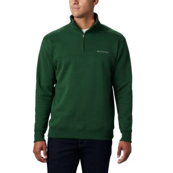 Columbia Hart Mountain II Half Zip, Sudaderas Verdes Multicolor Para Hombre | 268354-CGH